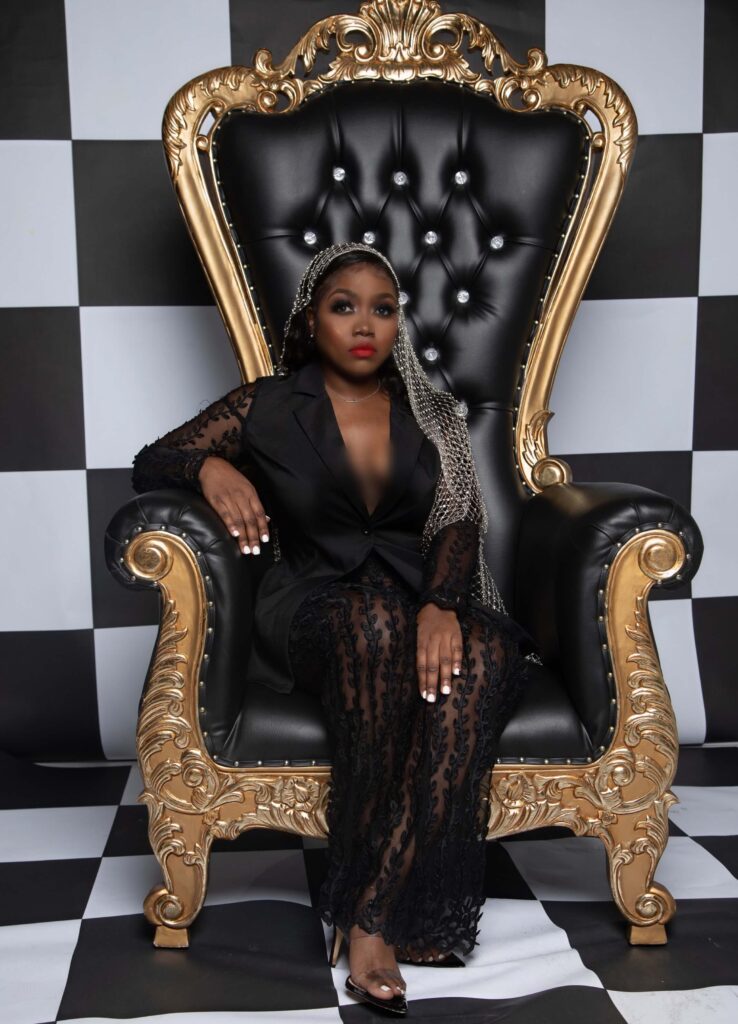 South Florida makeup artist in Miami and Fort Lauderdale sitting in chair for photography